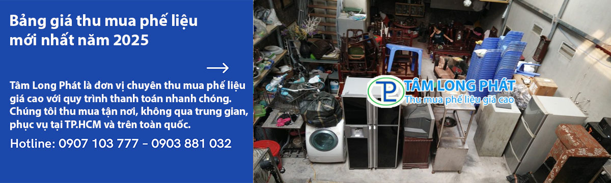 Bảng giá thu mua phế liệu mới nhất năm 2025