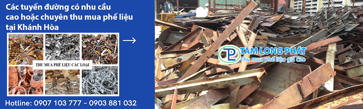 Các tuyến đường có nhu cầu cao hoặc chuyên thu mua phế liệu tại Khánh Hòa