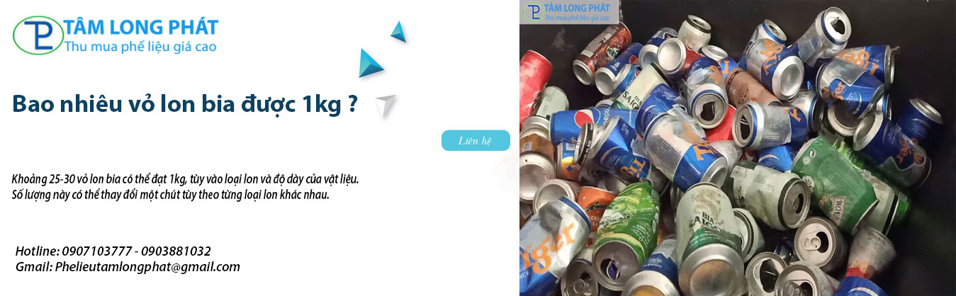 Bao nhiêu vỏ lon bia được 1kg ?