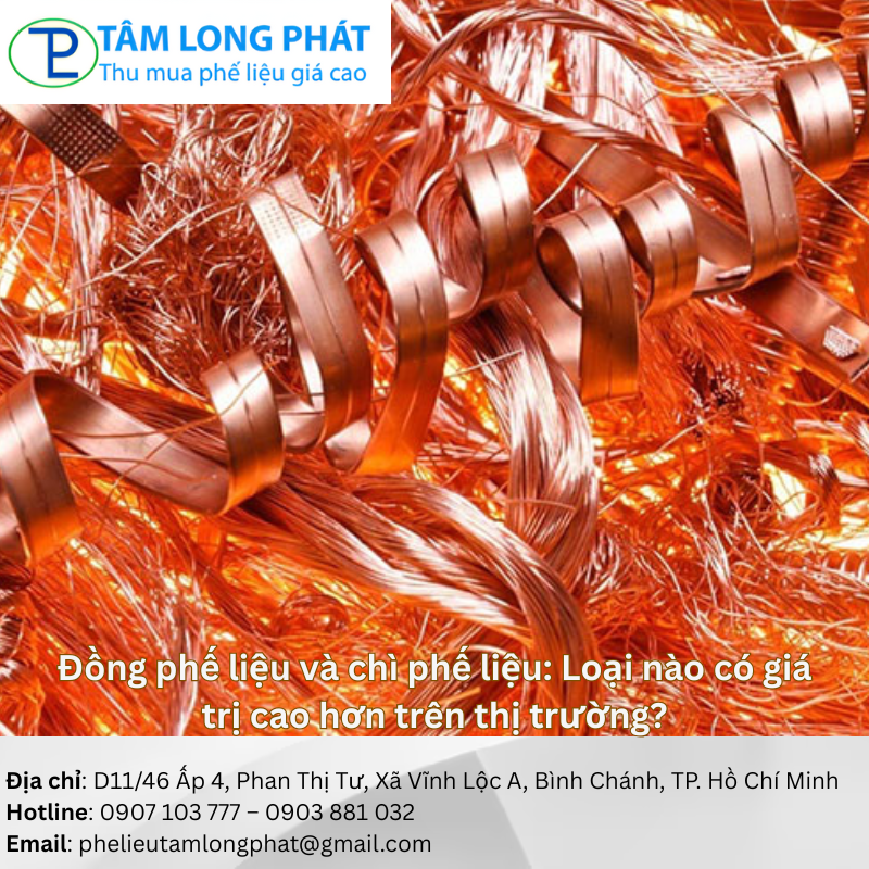 Đồng phế liệu và chì phế liệu: Loại nào có giá trị cao hơn trên thị trường?