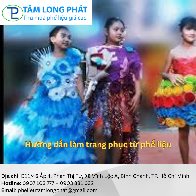 Hướng dẫn làm trang phục từ phế liệu