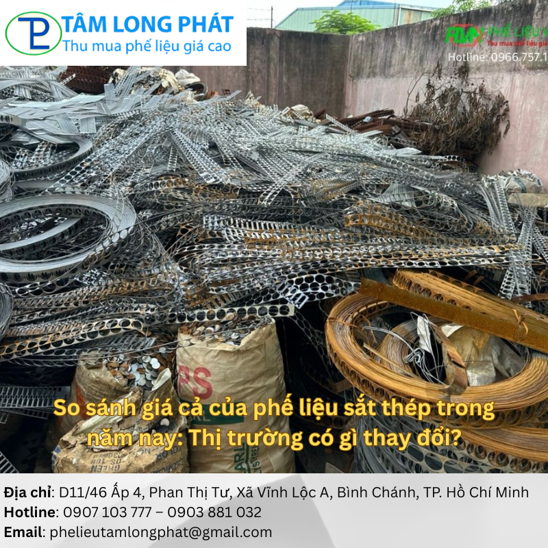 So sánh giá cả của phế liệu sắt thép trong năm nay: Thị trường có gì thay đổi?