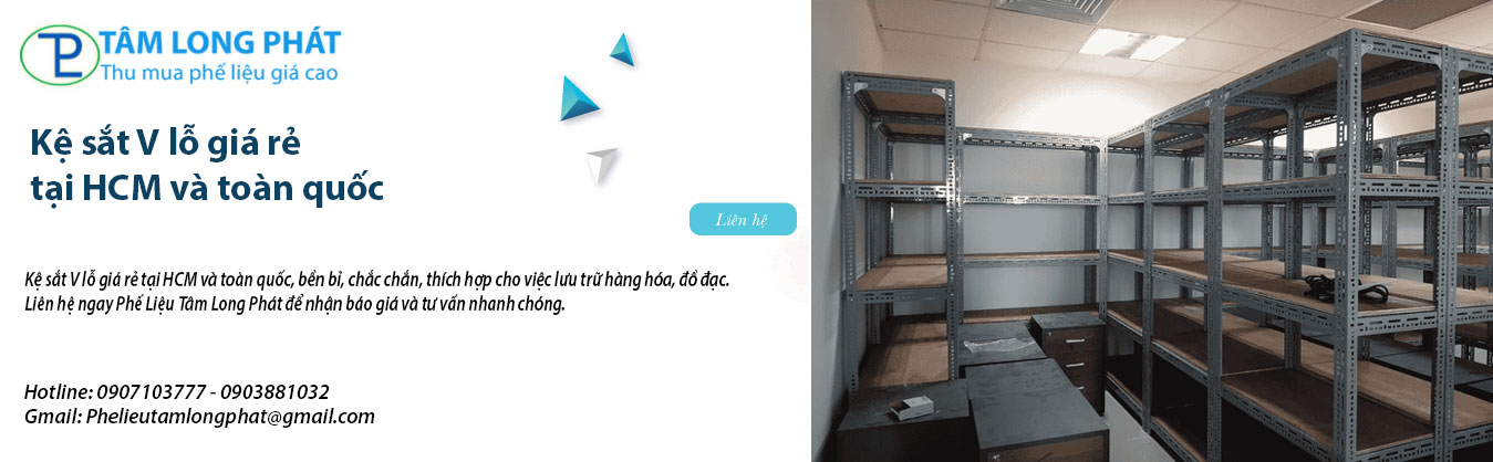 Kệ sắt V lỗ giá rẻ tại HCM và toàn quốc