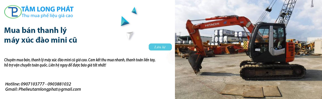 Mua bán thanh lý máy xúc đào mini cũ