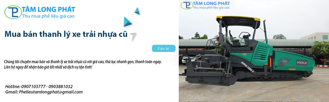 Mua bán thanh lý xe trải nhựa cũ