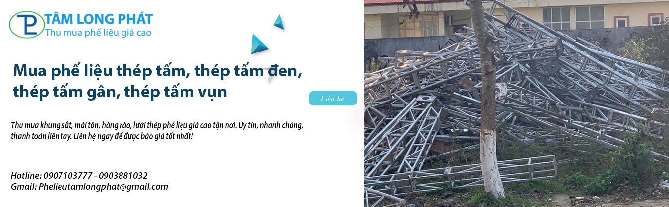 Thu mua khung sắt, mái tôn, hàng rào, lưới thép phế liệu giá cao