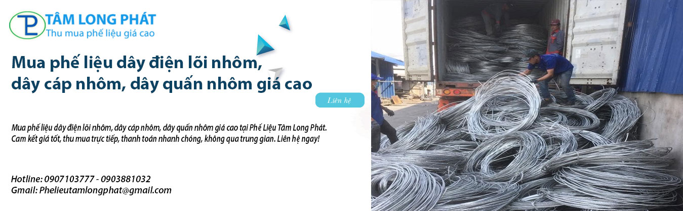 Mua phế liệu dây điện lõi nhôm, dây cáp nhôm, dây quấn nhôm giá cao