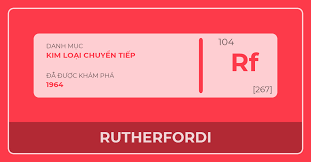 Rutherfordium (Rf, 104) là chất gì? Tìm hiểu chi tiết về nguyên tố hóa học hiếm