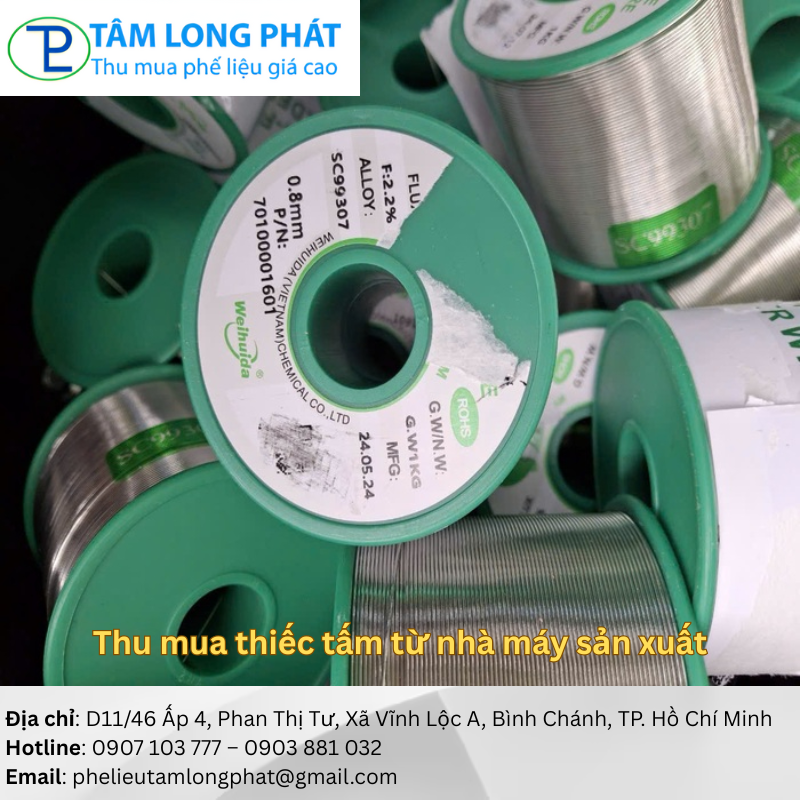 Thu mua thiếc tấm từ nhà máy sản xuất