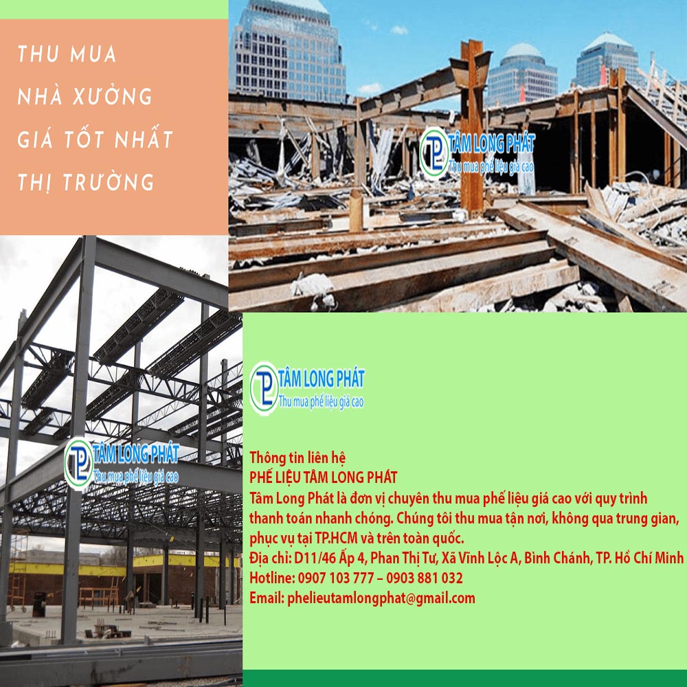 Thu mua phế liệu nhà xưởng giá cao tại Tâm Long Phát