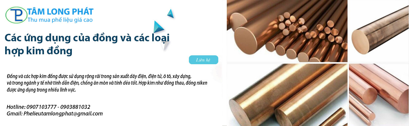 Các ứng dụng của đồng và các loại hợp kim đồng