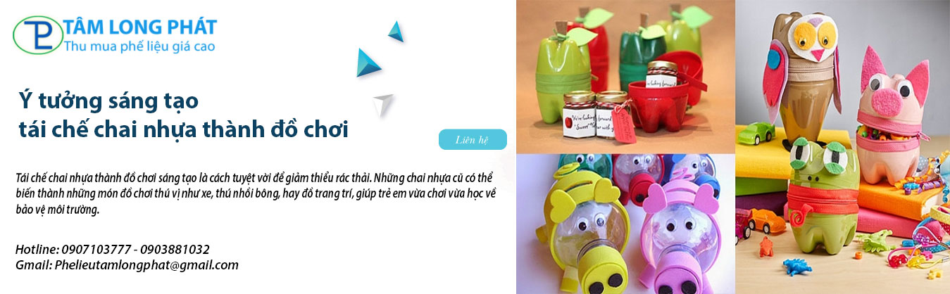 Ý tưởng sáng tạo tái chế chai nhựa thành đồ chơi