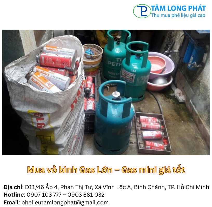 Mua vỏ bình Gas Lớn – Gas mini giá tốt