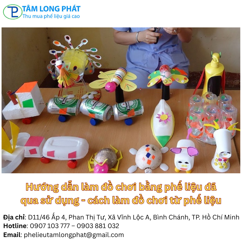 Hướng dẫn làm đồ chơi bằng phế liệu đã qua sử dụng- cách làm đồ chơi từ phế liệu
