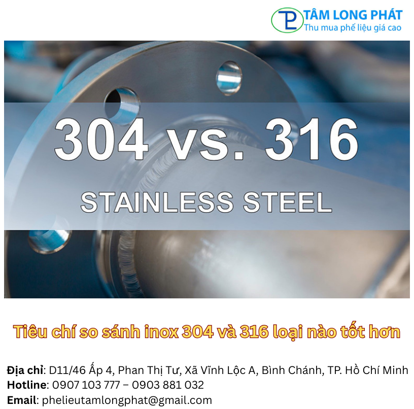 Tiêu chí so sánh inox 304 và 316 loại nào tốt hơn
