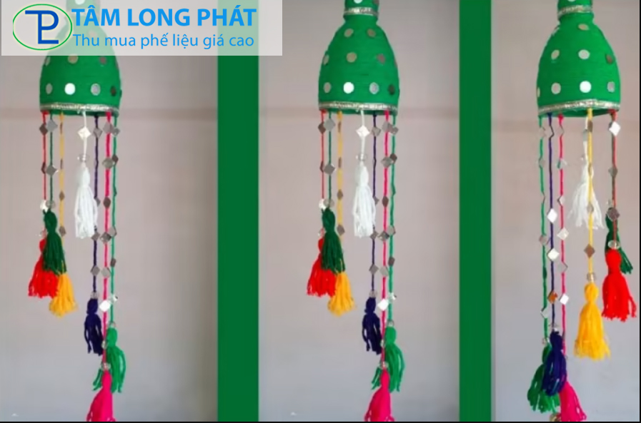 Tái chế chai nhựa thành đồ chơi chuông gió