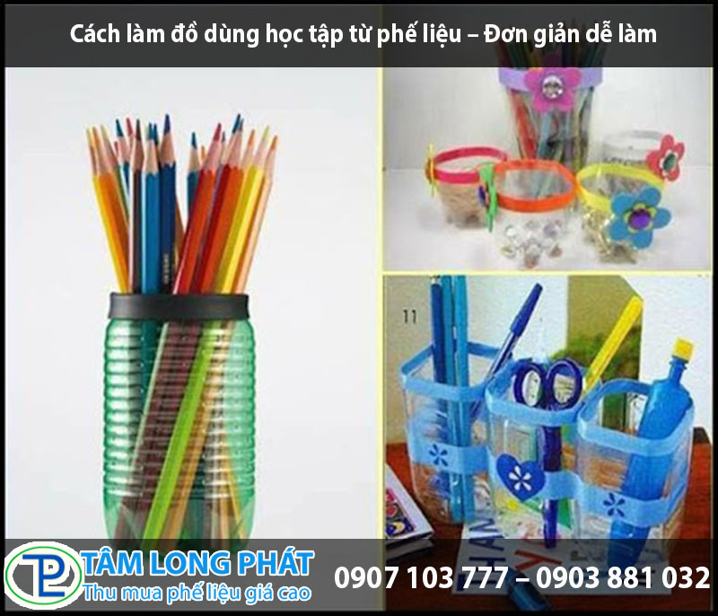 Cách làm đồ dùng học tập từ phế liệu – Đơn giản dễ làm